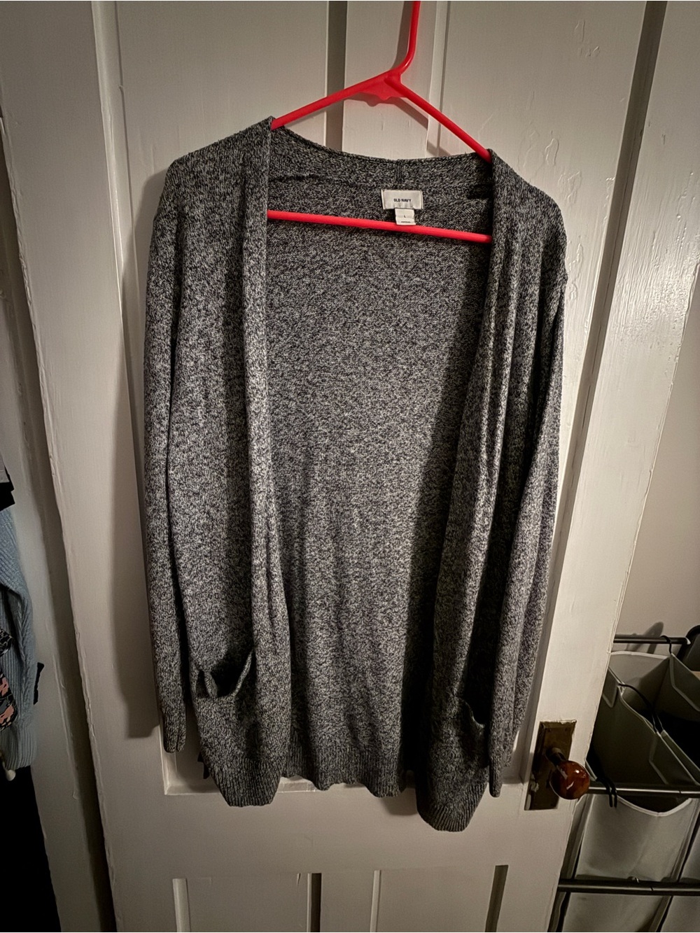 Old Navy Heather Gray Open-Front Cardigan